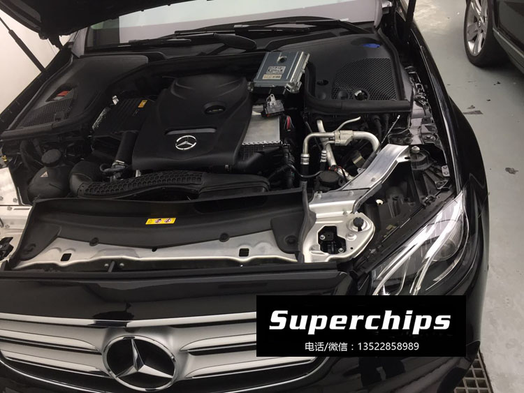 新款奔驰w213 e300 2.0t直刷ecu动力再升级,superchips调校程序